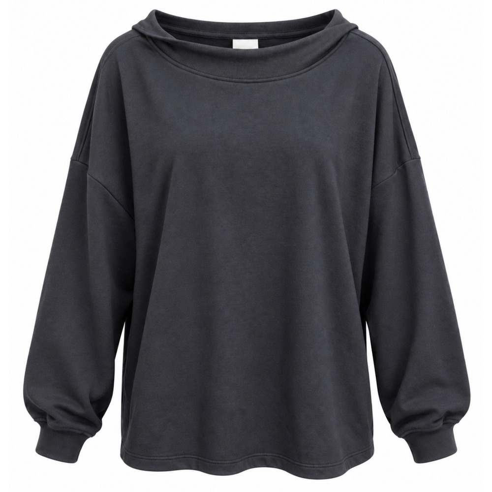 Ava & Vic plus size sweater 4xL Women black NWT Relaxed Boat Neck Sweatshirt